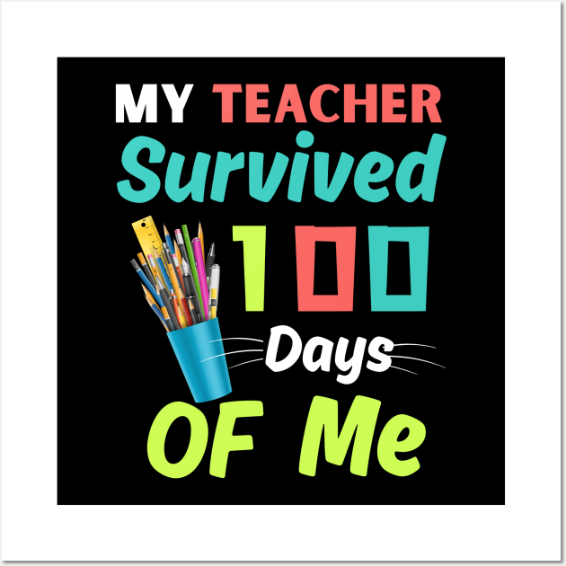 My Teacher Survived Wall Art by Bestworker